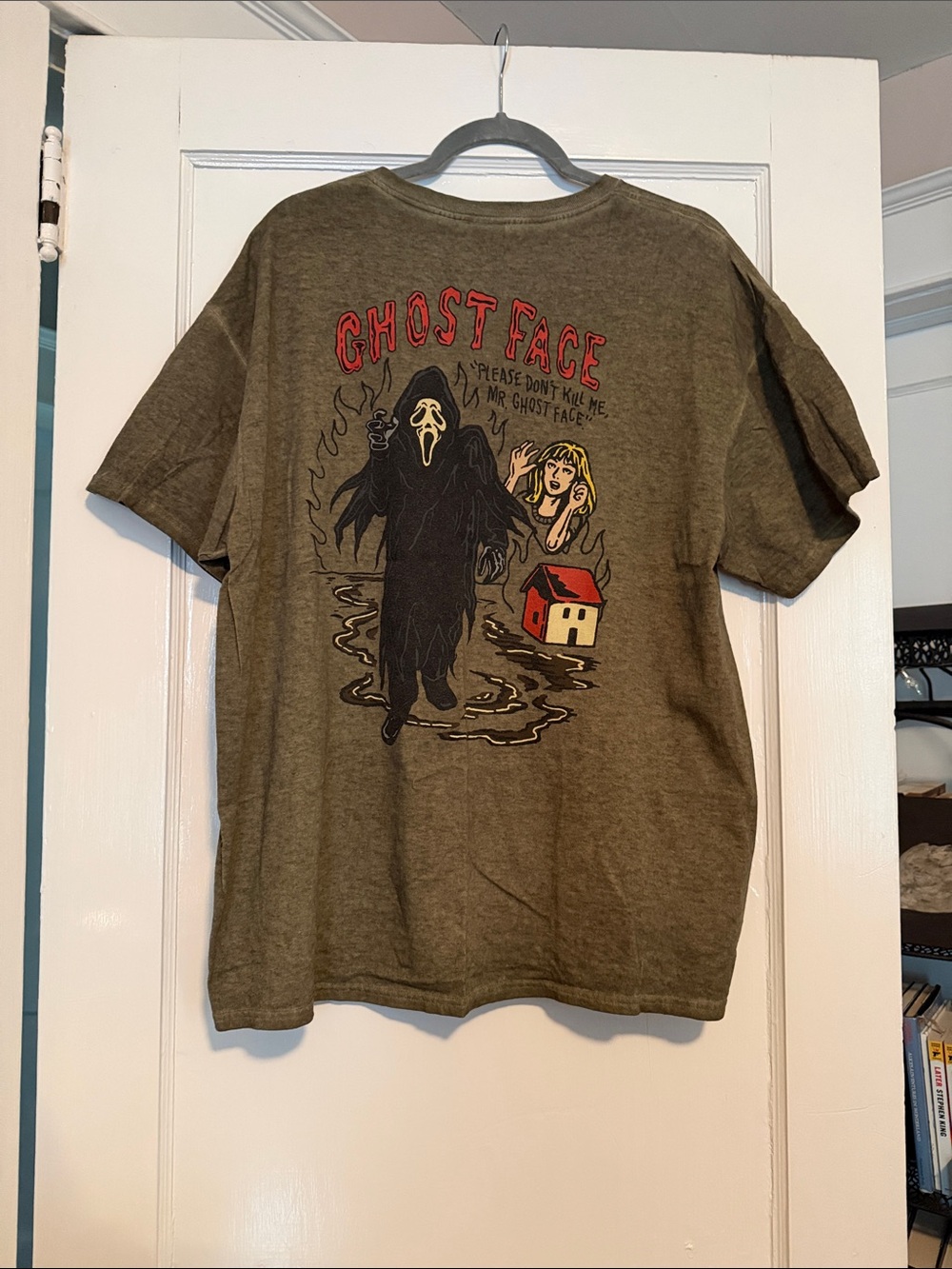 Olive Green Short Sleeve Tee with Graphic - Picture 2 of 6